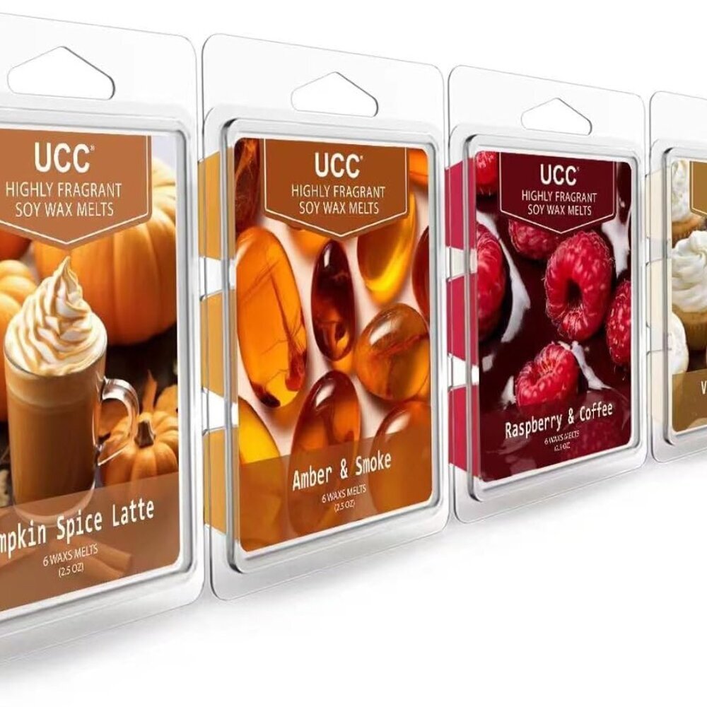 Plant Based All Natural Wax Melts, Strong Fragrance, Long Lasting Premium Soy Sc
